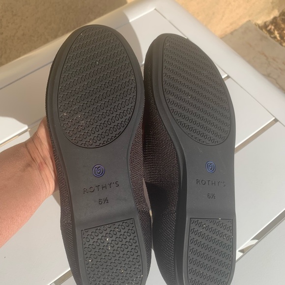 Rothy’s black round toe flats size 6.5 - Picture 9 of 13
